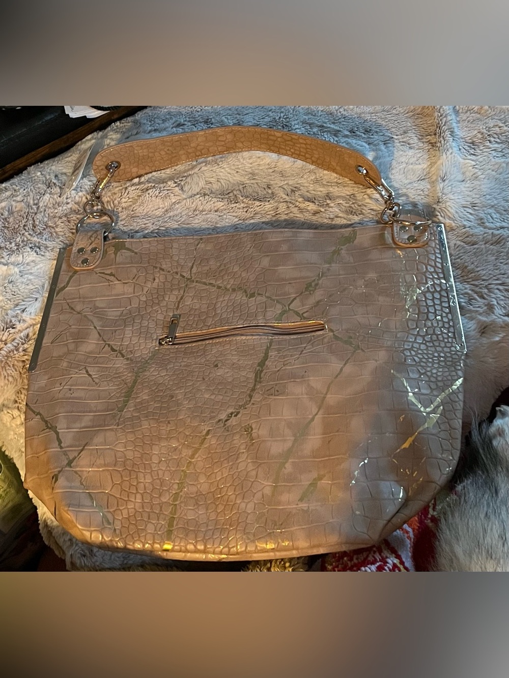 NWT Neutral Est. 1946 Croc-Embossed Women’s Shoulder Bag